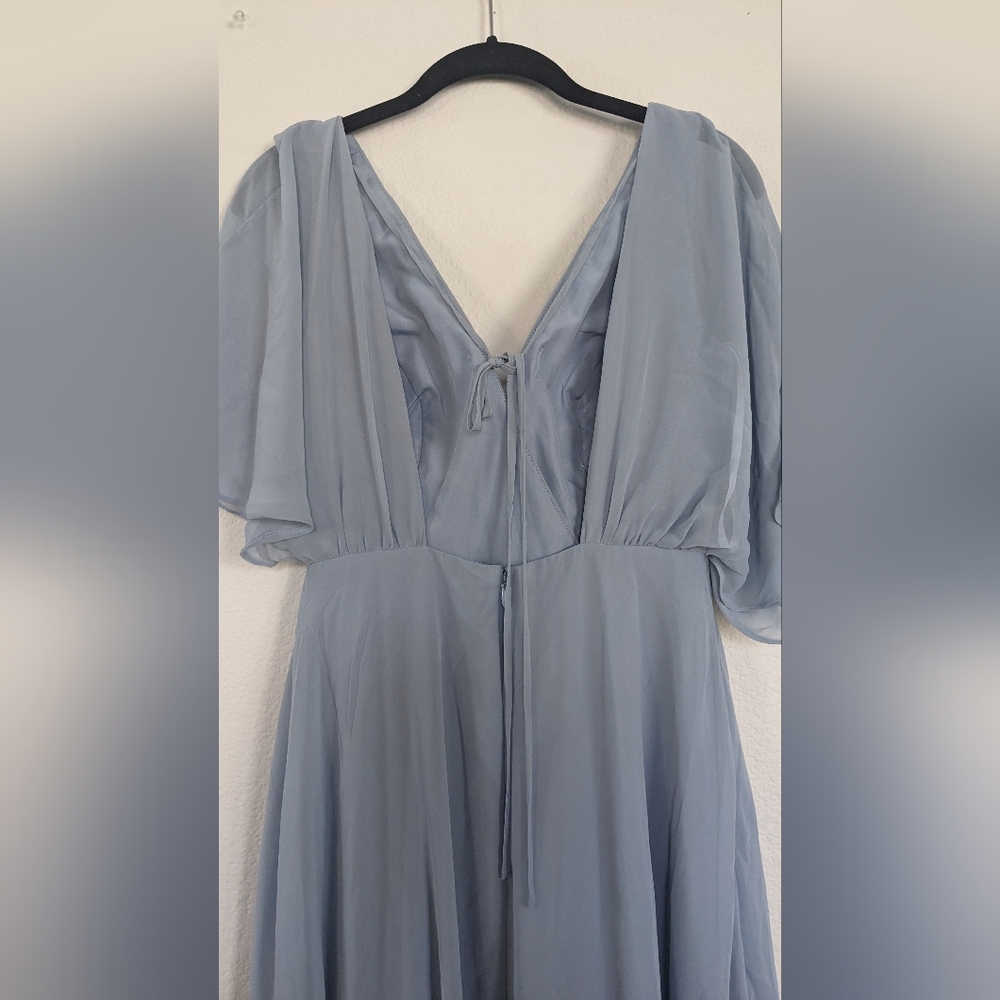 AW Vickie Bridesmaid Prom Formal Special Occasion Wedding Guest Dress, 4, Blue - Picture 7 of 8